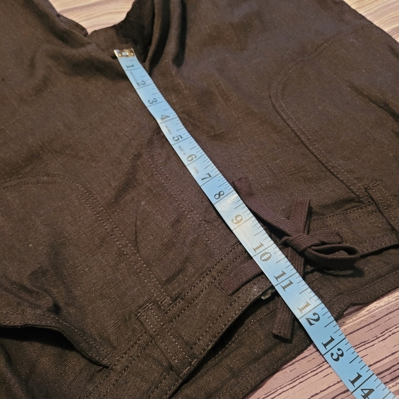 NWT Divided Wmn Medium Black linen blend pants casual lightweight lagenlook H&M - Picture 14 of 16